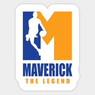 Maverick Custom Player Basketball Your Name The Legend Sticker